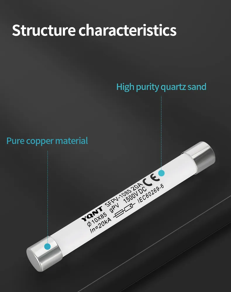 Solar Photovoltaic Fuse Sfpv/Semiconductor Equipment Protective Fuse/ 1500 V DC Solar Fuse