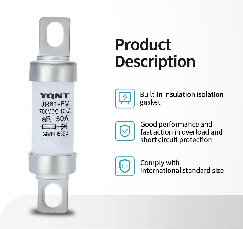 EV 700VDC Fuse Link/ DC Solar Photovoltaic Fuse Link/ DC Fuse Link for Solar Power System