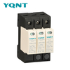 YQNT LDSP1s-PV40 1000V DC 3+0 Type 2 Solar PV SPD with black DIN-rail base